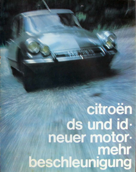Citroen DS 19 Modelprogram 1965 Carbrochure (2530)